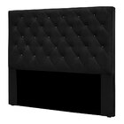 Cabeceira Casal 1 40m Toledo Suede - Pallazio - Preto
