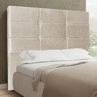 Cabeceira Casal 1 40m Tóquio Suede - Pallazio - Bege