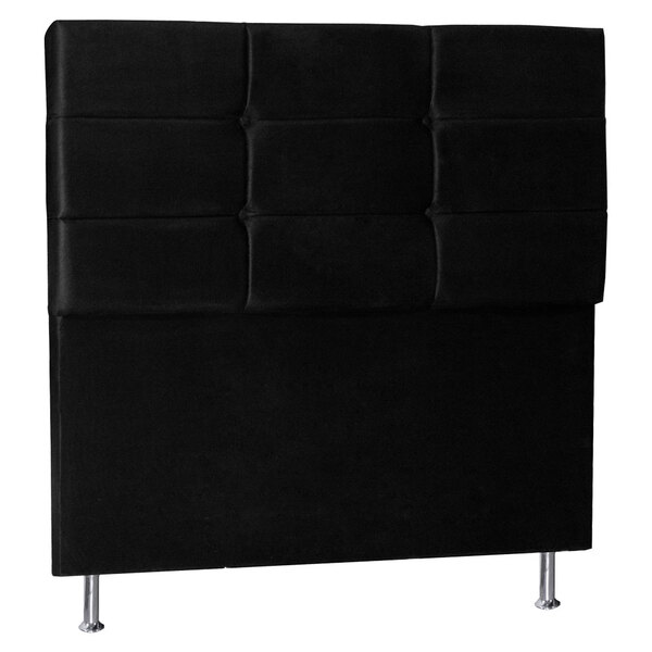Cabeceira Casal 1 40m Tóquio Suede - Pallazio - Preto