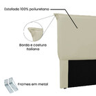 Cabeceira Casal 1 40m Veneza Corano - Pallazio - Marfim