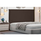 Cabeceira Casal 1 40m Veneza Suede Marrom Café - Pallazio