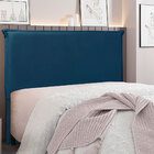 Cabeceira Casal 1 40m Veneza Veludo Azul Marinho - Pallazio