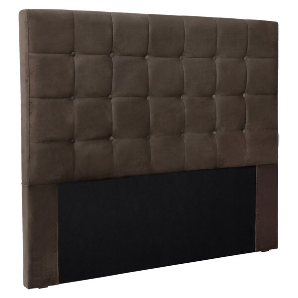 Cabeceira Casal 1 40m Verona Veludo - Pallazio - Marrom