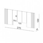 Cabeceira Casal 270cm Tw184 Dalla Costa
