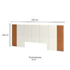 Cabeceira Casal 270cm Tw184 Dalla Costa