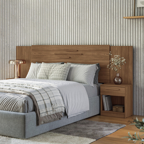 Cabeceira Casal 2 Gavetas 256cm Loanda Santos Andirá