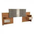 Cabeceira Casal 2 Gavetas Canela - Kappesberg