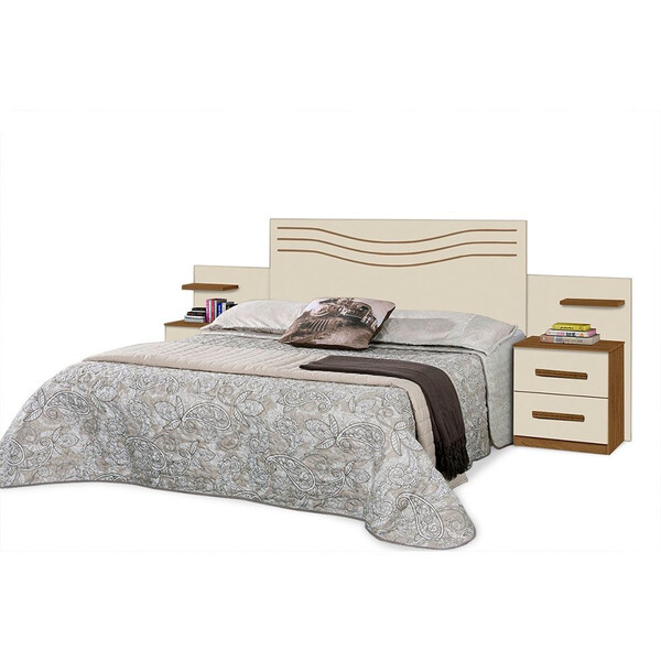 Cabeceira Casal 2 Mesas Apoio Incabras Lotus Plus Mdf