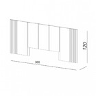 Cabeceira Casal 300cm Tw185 Dalla Costa