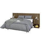 Cabeceira Casal 4 Gavetas New Magistral Zanzini Nogal