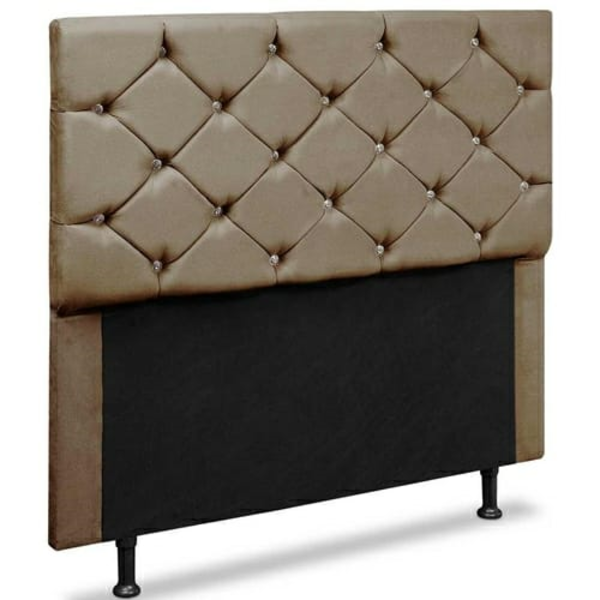 Cabeceira Casal  Alemanha 140 Cm Suede Bege - D A Decor