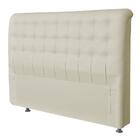 Cabeceira Casal  Imperatriz 140 Cm Suede Bege - D A Decor
