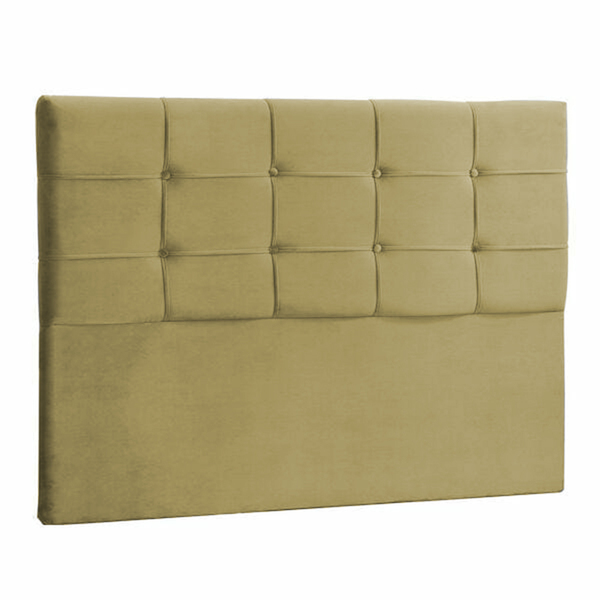 Cabeceira Casal  Mel 140 Cm Suede Bege - D A Decor
