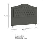 Cabeceira Casal Ághata P04 140 Cm Suede - Amarena Móveis - Ci