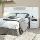 Cabeceira Casal Ajustável Com 2 Mesas De Cabeceira Novitá móv