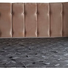 Cabeceira Casal Aline Suede Marrom 1 40mt