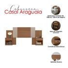 Cabeceira Casal Ambiente Araguaia Carvalho Fendi - Moval