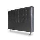 Cabeceira Casal Ana 140cm Laminado Preto – Fdecor