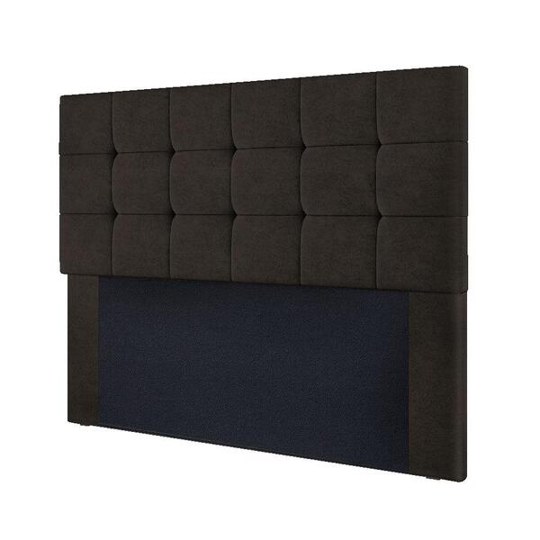 Cabeceira Casal Ana Veludo Cacau 1,40m