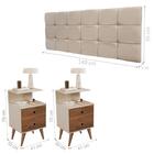 Cabeceira Casal Areia Com Mesas De Cabeceira Tess Off Madeira