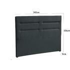 Cabeceira Casal Atenas 140cm Negro