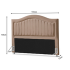 Cabeceira Casal Atlanta Perfil 1,93 Bege