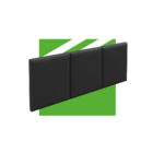 Cabeceira Casal Autocolante Meu Rodapé 1,40cm X 55cm Cor Preto