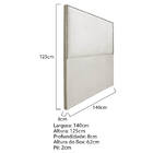 Cabeceira Casal Bali P02 140 Cm Para Cama Box Linho - Doce So