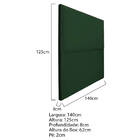 Cabeceira Casal Bali P02 140 Cm Para Cama Box Suede - Doce So