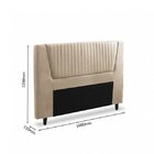 Cabeceira Casal Barcelona 160cm Dobuê Bege