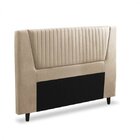 Cabeceira Casal Barcelona 160cm Dobuê Bege
