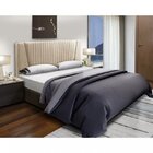 Cabeceira Casal Barcelona 160cm Dobuê Bege