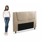 Cabeceira Casal Barcelona 160cm Dobuê Bege