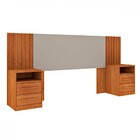 Cabeceira Casal Barcelona Com Mesa De Cabeceira Cinamomo/off