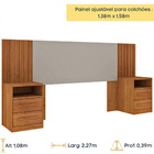 Cabeceira Casal Barcelona Com Mesa De Cabeceira Cinamomo/off