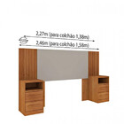 Cabeceira Casal Barcelona Com Mesa De Cabeceira Cinamomo/off