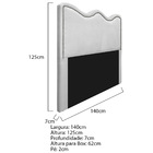 Cabeceira Casal Bari P02 140 Cm Para Cama Box Corano - Doce S