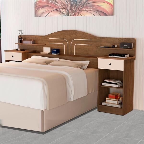 Cabeceira Casal Basoto Lisboa Castanho Off White