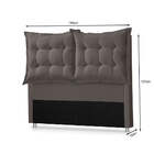 Cabeceira Casal Belgica 1,38 Cinza