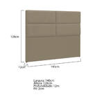 Cabeceira Casal Berlim P04 140 Cm Suede - Amarena Móveis - Be