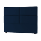 Cabeceira Casal Bia 140 Cm Suede Azul Marinho - D A Decor