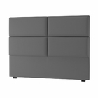 Cabeceira Casal Bia 140 Cm Suede Cinza - D A Decor