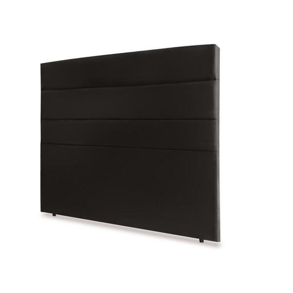 Cabeceira Casal Bia 140cm Suede Preto – Fdecor
