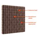 Cabeceira Casal Bill Velosuede Marrom