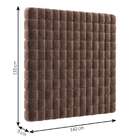 Cabeceira Casal Bill Velosuede Marrom