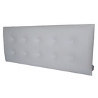 Cabeceira Casal Botonê 10 Corino Branco 140 X 60