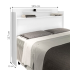 Cabeceira Casal Box Charlotte Branco