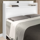 Cabeceira Casal Box Charlotte Branco