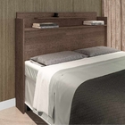 Cabeceira Casal Box Charlotte Chocolate