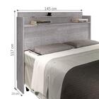 Cabeceira Casal Box Charlotte Cinza Mad